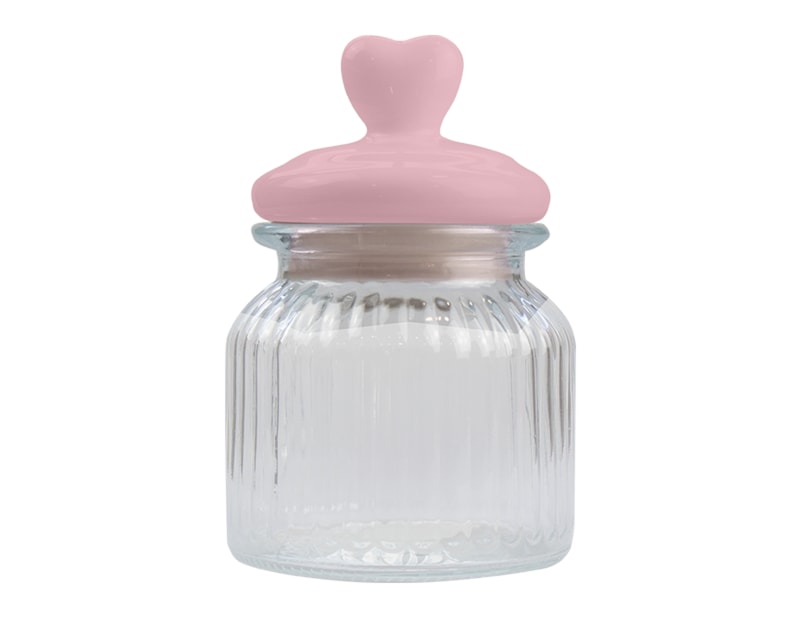 Wholesale Mother's Day Heart Lid Glass Jar