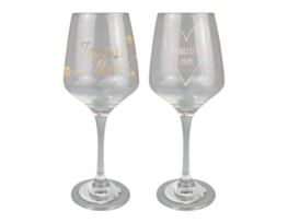 Wholesale Mother's Day printed wine Glass