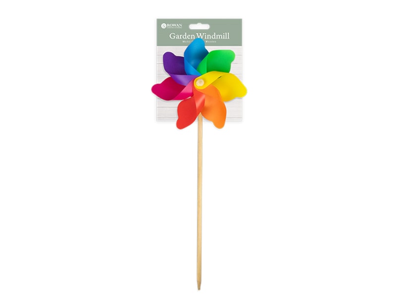 Wholesale Multi-coloured Wooden Garden Windmill | Gem imports Ltd.