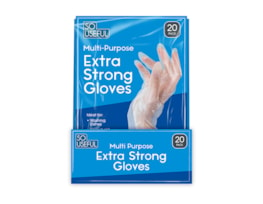 Wholesale Multi Purpose Extra Strong Gloves 20pk CDU