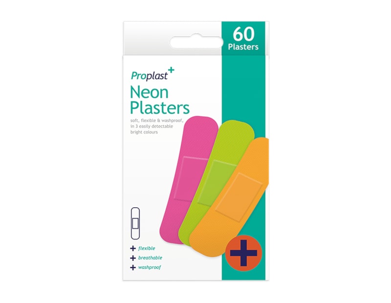 Wholesale Neon Plasters 60 Pk