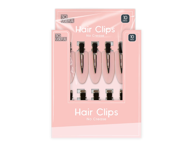 Wholesale No Crease Hair Clips 10pk CDU