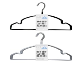 Wholesale Non slip Plastic Coated Hangers 10pk