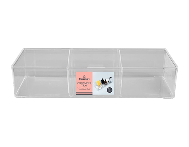 Wholesale Organiser Tray with Removeable Inserts 7X12.8X33cm