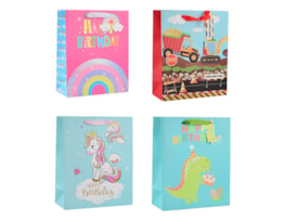 Wholesale Childrens Glitter Large Gift Bag 30x42x12cm