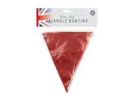 Union Jack PVC Solid Triangle Bunting 8m