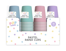 Wholesale Pastel Paper Cups 10pk PDQ