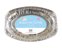 Medium Foil Platters 4pk