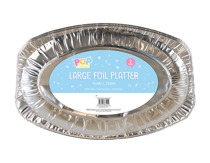 Large Foil Platters 2pk