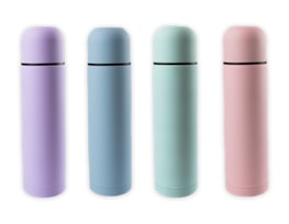 Wholesale Pastel Soft Touch Travel Flask