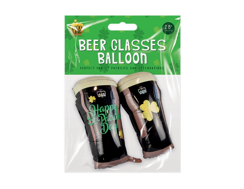 Wholesale St Patricks Day Beer Glasses balloon 28"