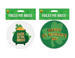 Wholesale St. Patrick's Day Foiled Pin Ba