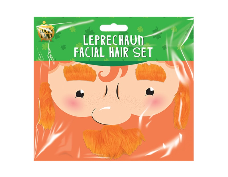 Wholesale St Patrick's Day Leprechaun Facial Hair Set | Gem imports