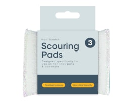 Wholesale Pearl Non-scratch Scouring Pads - 3 Pack