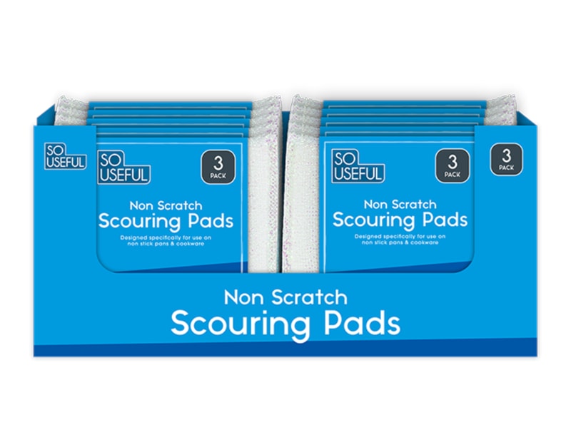 Wholesale Pearl Nonscratch Scouring Pads 3pk CDU