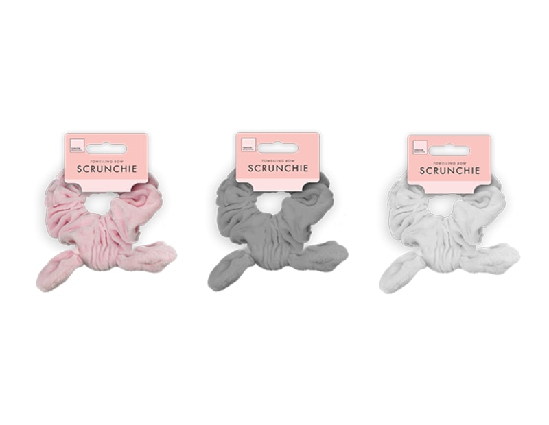 Wholesale Toweling Bow Scrunchie