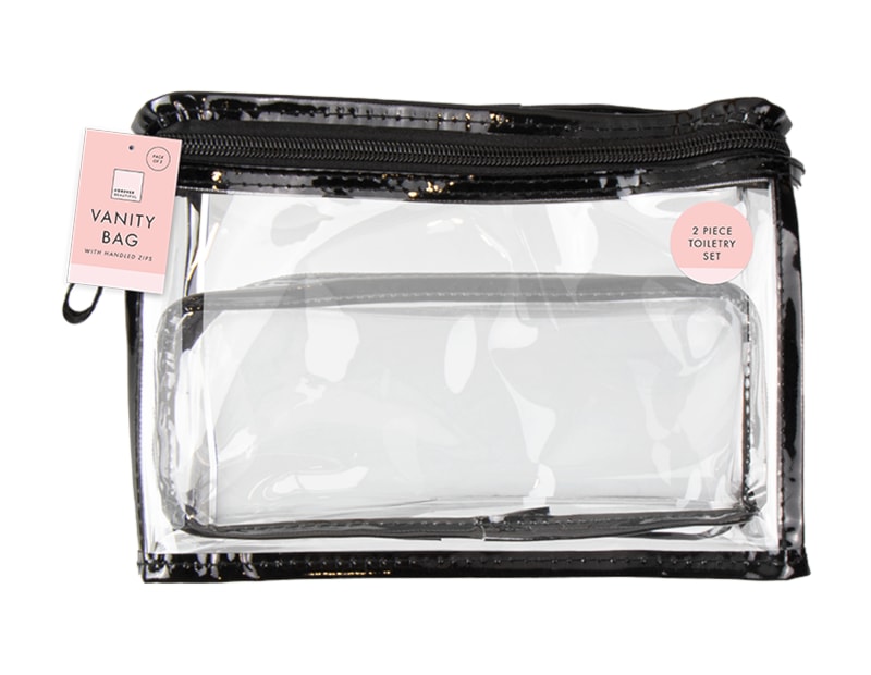 Wholesale PVC Vanity Bag 2 Pack