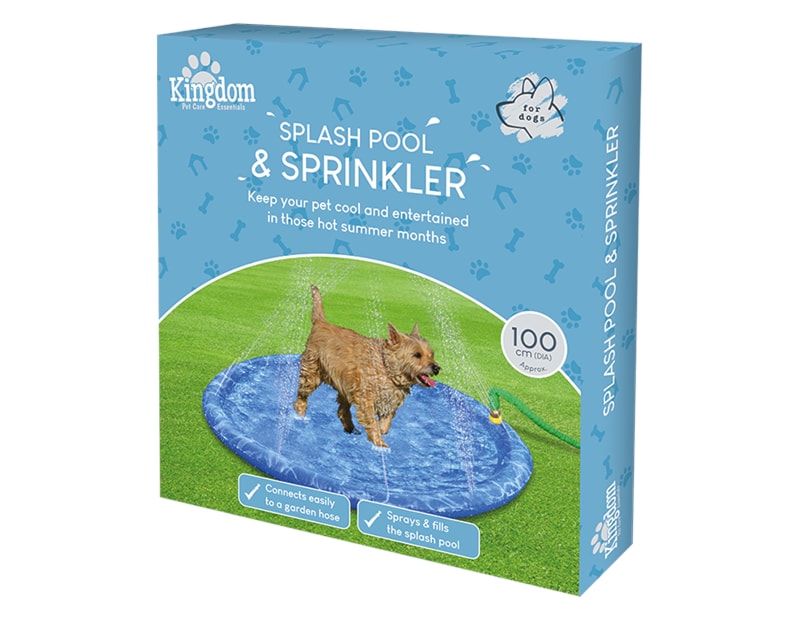 Pet Splash Pool & Sprinkler Dia 100cm