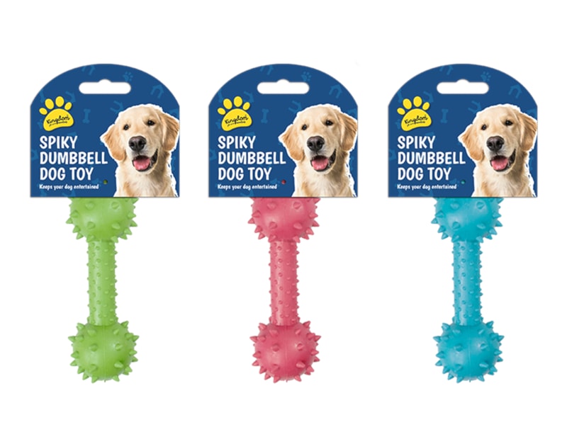 Wholesale Spikey Dumbbell dog toy| Gem imports Ltd