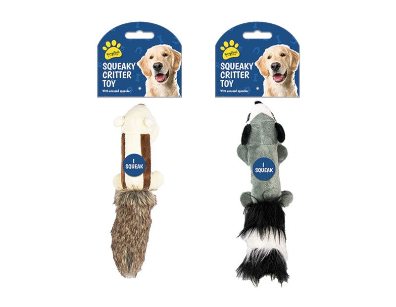 Squeaky Critter Dog Toy