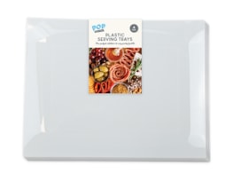 Wholesale Plastic Serving Trays 4pk