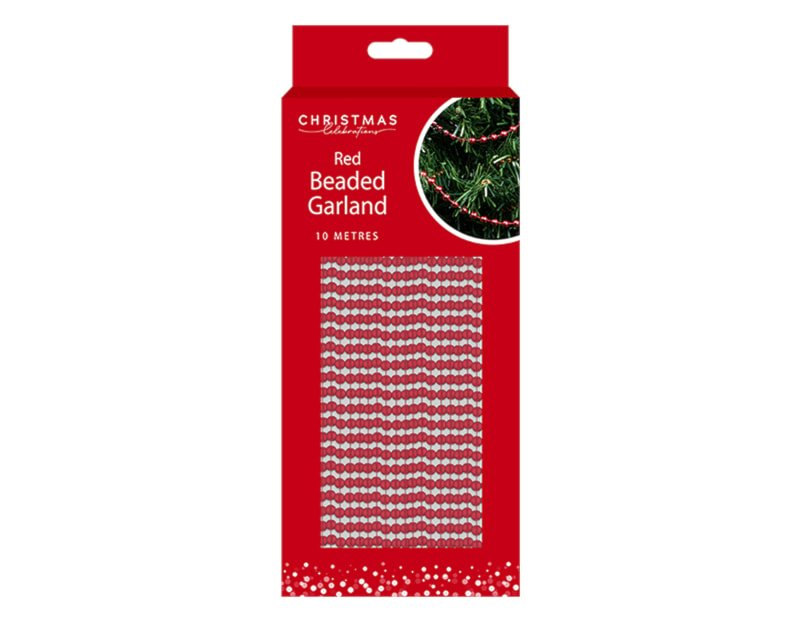 Wholesale Red Beaded Garland 10M