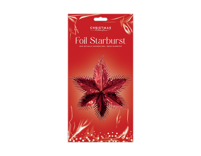 Wholesale Red Foil Starbursts