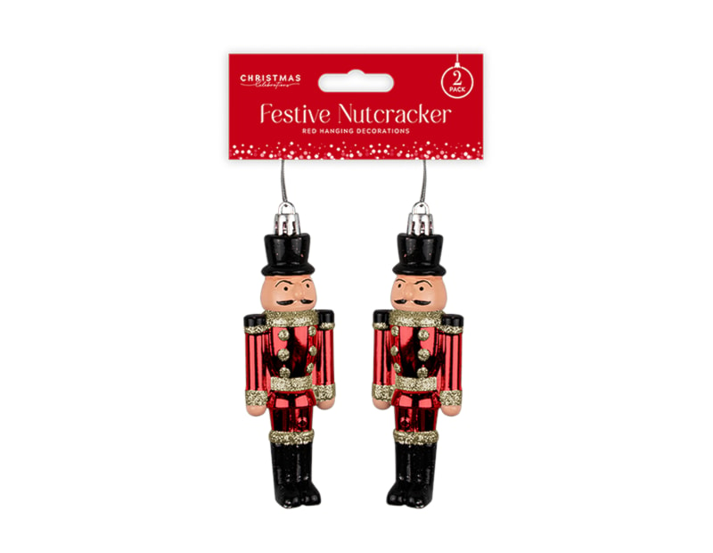 Wholesale Red Nutcracker Decorations - 2pk