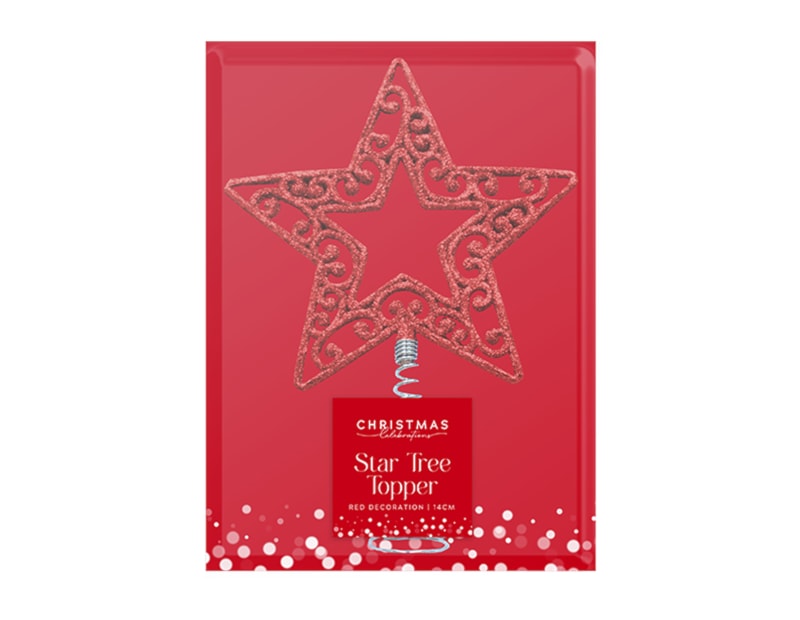 Wholesale Red Tree Top Stars