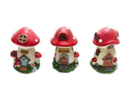 Wholesale Resin Mushroom House 17cm