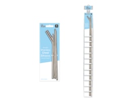 Wholesale Reusable Metal Straw Including Cleaner With Clip Strip