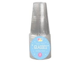 Wholesale Reusable Plastic Half Pint Glasses 30pk