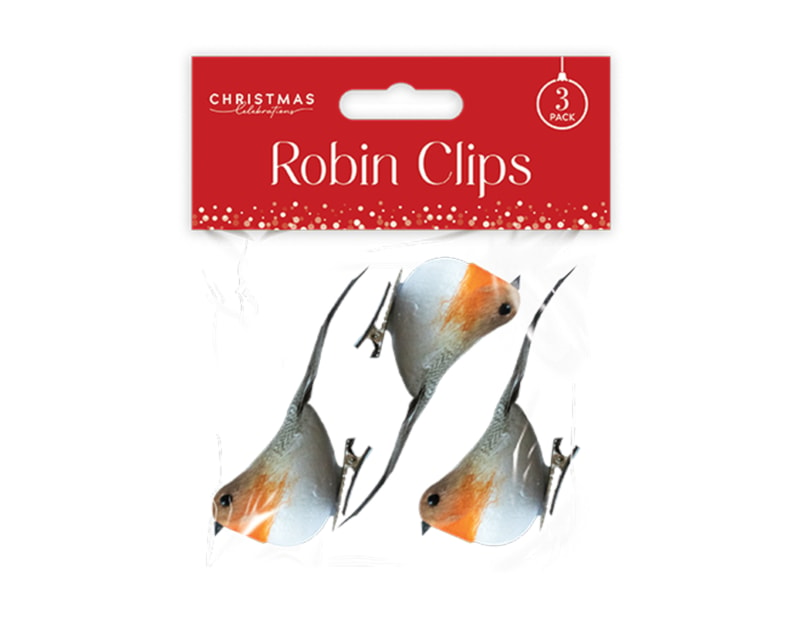 Wholesale Christmas Robin Clips