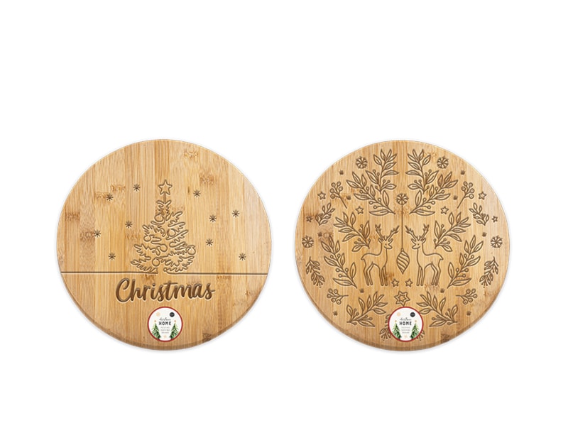 Wholesale Round Bamboo Serving Board 30cm