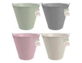 Wholesale Round Tin Bucket Planters