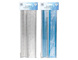 Wholesale Ruler and stencil set 2pk | Gem imports Ltd.