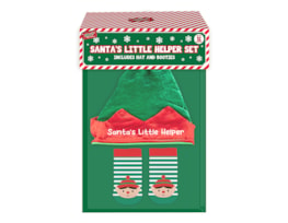 Wholesale Santa's Little Helper Hat & Sock Set