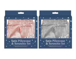 Wholesale Satin pillowcase & scrunchie set