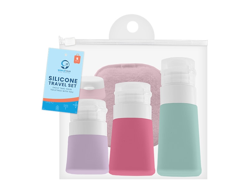 Wholesale Silicone Travel Container Set 5pc