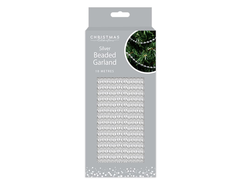 Wholesale Silver Beaded Garland 10M