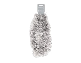 Silver Christmas Tinsel 2m