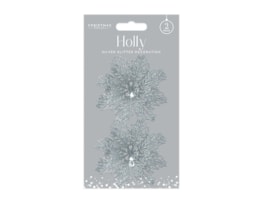 Wholesale Silver Holly Decorations