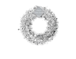 Wholesale Silver Tinsel Christmas Wreath