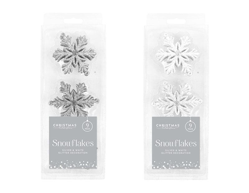 Wholesale Rose Gold Glittered Christmas Snowflakes