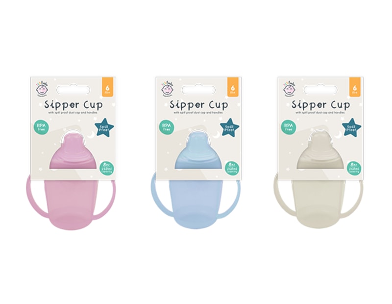 Wholesale Sipper Cup with Handle and Dust Cover 260ml/8oz