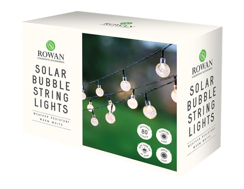 Wholesale Solar bubbles string lights warm white | Gem imports Ltd.