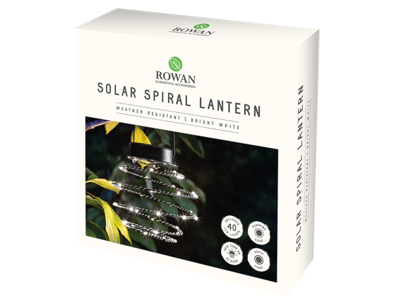 Wholesale Solar Spiral lantern bright White | Gem imports Ltd