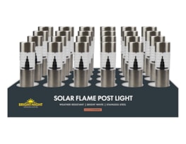 Wholesale Solar Stainless Steel Flame Post Light PDQ