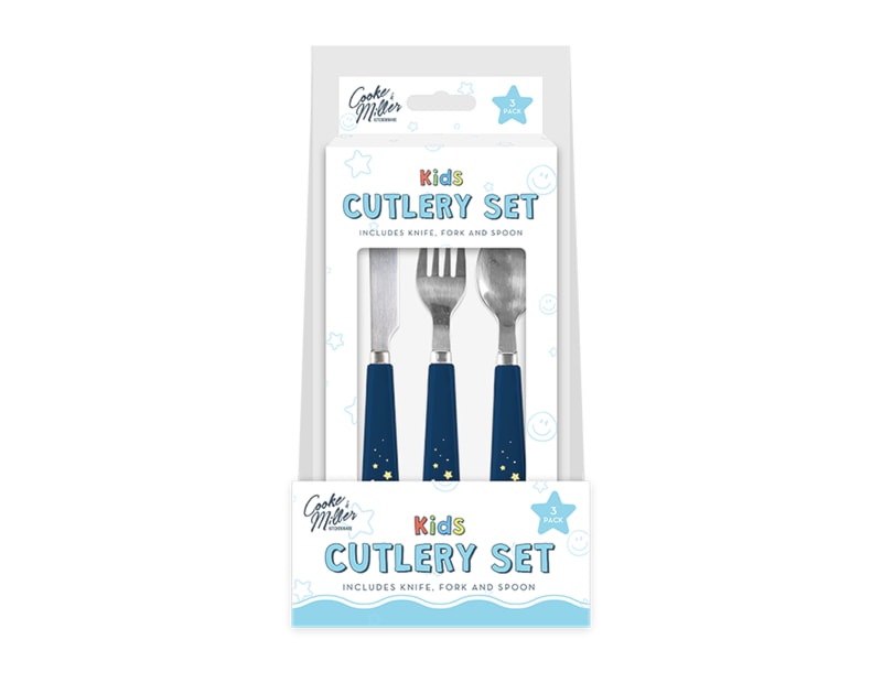 Wholesale Space Dinosaur 3 Piece Cutlery Set PDQ