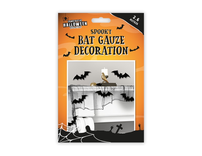 Wholesale Spooky Bat Gauze Decoration